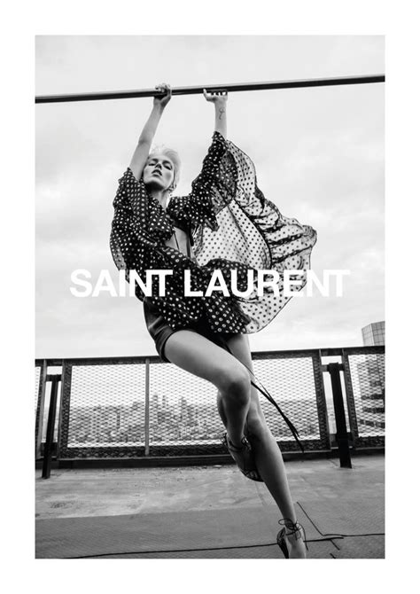 ysl 2018 adv anja rubik|saint laurent parties into 2018 with its latest campaign film.